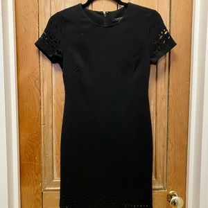 NWT Banana Republic Black Dress with detailed hem